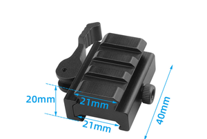 Support d'extension en aluminium à dégagement rapide multi-tailles 3/5/7/9 emplacements avec boucle de verrouillage à clip et clés hexagonales, kit de montage auxiliaire extérieur - Product Image 6