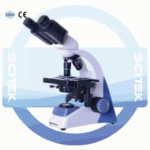 Microscope biologique numérique SCITEK 10X binoculaire/trioculaire avec éclairage LED et garantie de 3 ans pour le traitement médical - Product Image 5