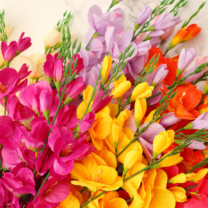 Fleurs artificielles en soie de gladiolus simulées, haute simulation, pour décorations de mariage et de maison - Product Image 3