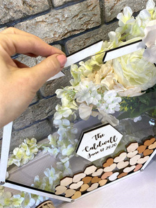 Cadre <span class=keywords><strong>photo</strong></span> de <span class=keywords><strong>mariage</strong></span> personnalisé tableau de voeux de <span class=keywords><strong>mariage</strong></span> <span class=keywords><strong>livre</strong></span> d'or hexagonal en acrylique - Product Image 6