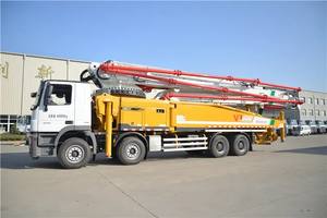 Bomba de <span class=keywords><strong>hormigón</strong></span> montada en <span class=keywords><strong>camión</strong></span> diésel chino Hb62K HB62v de marca superior 62m con <span class=keywords><strong>precio</strong></span> barato a la venta - Product Image 2