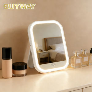 Настольное складное зеркало для макияжа оптом, косметическое зеркало с подсветкой LED, компактное дорожное зеркало для макияжа - Product Image 1