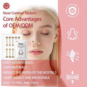 Patches Nasais Orgânicos Autoadesivos em Pérola Respirável Elástico Corretor de Nariz Descartável Nude Fino Hidratante de Beleza - Product Image 1
