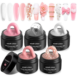 KUDAN Kit d'extension d'ongles en acrylique et <span class=keywords><strong>gel</strong></span> de haute qualité 50g Source de lampe à LED de style français certifiée pour l'utilisation de poly nail art - Product Image 6