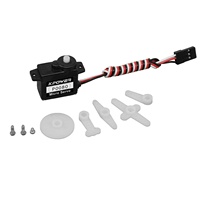 Moteur servo micro Kpower P0080 8g 9g 1,5 kg 0,1 s/60 °   Moteur sans noyau, servo RC pour robot, planeur RC, modèle de voiture miniature 1:24