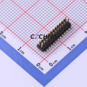 X1321WVS-2x13J-C40D53 Pin Header SMD,P=1.27mm Connector ( Pin Structure: 2x13P )( Pitch: 1.27mm )( Row Spacing: 1.27mm ) - Product Image 1