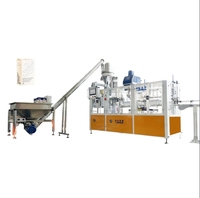 Machine d'emballage automatique de farine de blé en poudre, ligne de remplissage de sacs en papier de type brique