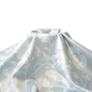 Custom Digital Printing Fabrics Women Silk Satin 100% Polyester Fabric Satin Floral Fabric For Clothes