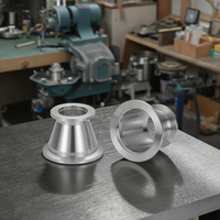 Mandrin de micro-usinage à basse pression KF40 en acier inoxydable 304 usiné CNC, à connexion à tête large ou petite, pour le soudage