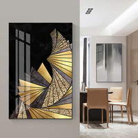 Décoration nordique, feuille de plante dorée, affiche abstraite, impression sur toile, peinture murale, image décorative