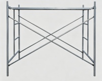 Andamio de Marco Tipo Mamparo de Acero de Grado Profesional para Construcción, Soporte Tubular, Andamio de Marco Tipo Mamparo para Trabajos de Albañilería