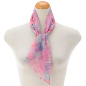 Pañuelo de Mujer Multicolor de Poliéster, Diseño Cuadrado Pequeño, Pintado a Mano, Ligero, Transpirable, a la Moda, Venta al Por Mayor, Primavera-Verano - Product Image 3