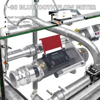 Débitmètre à turbine à raccord rapide T-80 DN80 en aluminium pour huile, précision +/-0,2%, OEM