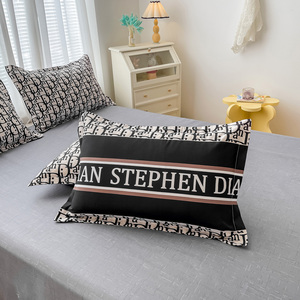 Bán Chạy Bộ Ga Trải Giường Sang Trọng Mịn Bằng Vải Sợi Polyester Sợi Mịn Với Vỏ Gối Cho Khách Sạn Gia Đình - Product Image 3