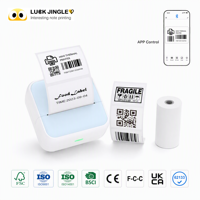 Imprimante thermique sans fil mini portable de poche Luck Jingle S1 pour flacons/bouteilles de parfum/aliments 58 mm