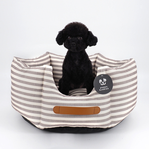 Peppy Buddies <span class=keywords><strong>2025</strong></span> <span class=keywords><strong>Best</strong></span> Seller Cama de perro de moda con rayas de reciclaje Cojín reversible con forma de hexágono a cuadros para todas las estaciones - Product Image 1