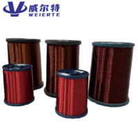 Cable de aluminio esmaltado de 0,60-0,80mm, cable de aluminio esmaltado para bobinado de Motor eléctrico, cables de alimentación de temperatura de 180 grados