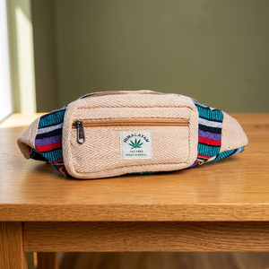 Sac banane léger vintage en chanvre fait main de l'Himalaya avec fermeture éclair, pour sport et loisirs, multi-usages, avec logo personnalisé, prix raisonnable - Product Image 4