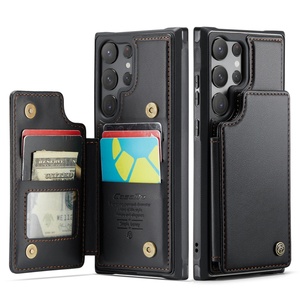 Funda Protectora de Cuero PU para Tarjetas de Crédito para Samsung Galaxy S25/S25 Ultra S24 S23 A56 A16, Funda Trasera Tipo Cartera para Samsung S25 Ultra - Product Image 3