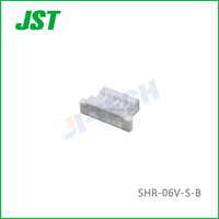 Connecteur fil-circuit imprimé automobile JST série SH, pas de 1,0 mm, boîtier en alliage de cuivre -06V-S-B 6 broches