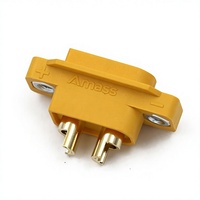 Connecteur AMASS XT60E1-M authentique à montage sur panneau, fiche mâle 30A avec écrou fixe, faisceau de câbles personnalisé pour alimentation de batterie de drone industriel