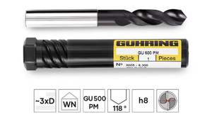 Foret à collier GUHRINGS en cobalt, traitement en poudre d'or, acier inoxydable, alliage spécial tungstène-titane, modèle de perçage long - Product Image 5
