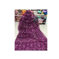Tissu net de bordure de séquence de sandwich d'approvisionnement direct d'usine pour la robe rendant disponible au prix de gros de l'Inde
