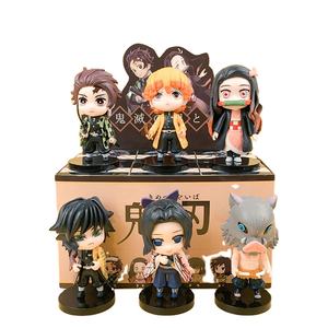6-8cm Action Anime Figure <span class=keywords><strong>Mini</strong></span> Mignon Kamado Tanjirou Agatsuma Zenitsu <span class=keywords><strong>Nezuko</strong></span> Kimetsu No Yaiba Figure Demon Slayer Blind Box - Product Image 1