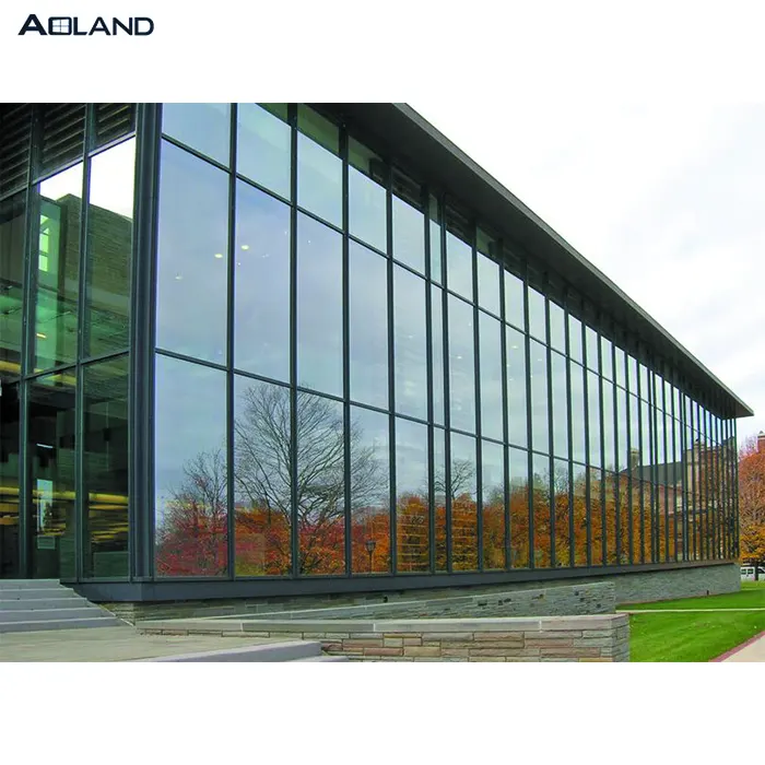 Aluminium glasfassade mit System Design Fabrication für Gebäude außen
