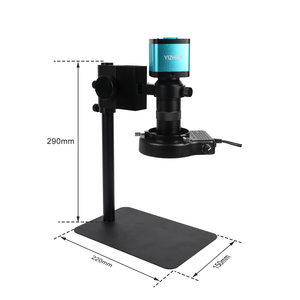 กล้องวิดีโอดิจิตอล4K กล้องจุลทรรศน์ตาข้างเดียวเลนส์ซูม130X พร้อม HD-MI CCD 60FPS 48MP อุตสาหกรรม1080P ไฟวงแหวน LED ซ่อม PCB - Product Image 2