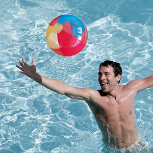 ลูกบอลพีวีซีแบบกำหนดเองสำหรับงานปาร์ตี้สระว่ายน้ำฤดูร้อน ลูกโป่งน้ำใสแบบเป่าลมขนาดเล็ก ของเล่นลูกบอลไฟ LED กระพริบ ลูกบอลชายหาดเรืองแสง 3 มิติ - Product Image 4