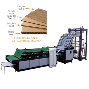 半自動段ボール箱製造機段ボールカートンフルートラミネート機 - Product Image 1