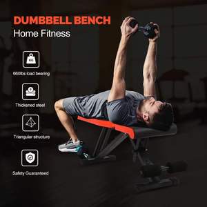 Panca per Pesi Professionale Regolabile e Pieghevole in Metallo, Capacità 150kg, Unisex, per Uso Domestico e Commerciale, Multifunzionale per <span class=keywords><strong>Fitness</strong></span> - Product Image 2