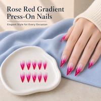 Nouvel Arrivage L1 Kaixin – Faux Ongles Roses « Dragon Claw » à Presser, Élégants Effet Ombré « Dragon Claw » pour Intérieur, Fournitures pour Ongles