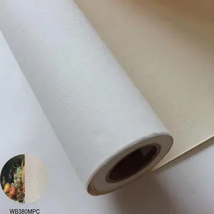 Chất Lượng Cao Chống Nước 380gsm In Kỹ Thuật Số Poly Bông Vải Cuộn - Product Image 2
