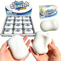 Jouet en plastique créatif en forme de savon à peau croustillante, avec remplissage en blocs de construction, jouet anti-stress à rebond lent pour les 14 ans et plus