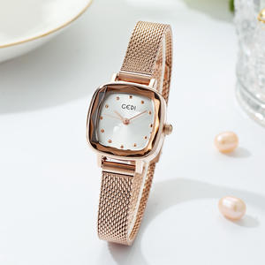 Montre minimaliste carrée pour femme étudiante, étanche, bracelet en maille, montre à quartz, offre spéciale de vacances - Product Image 1