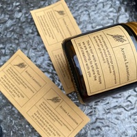Étiquettes adhésives personnalisées durables, imperméables et écologiques pour flacons de parfum, en papier couché, impression numérique