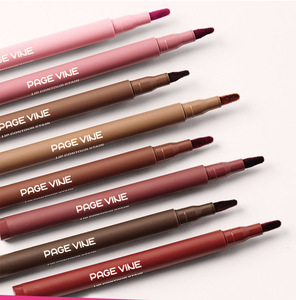 Hot Selling <b>Waterproof</b> 12 Hours Long Lasting Matte Lip Liner Pencil Soft Velvet Texture Vegan Matte Lipliner <b>Pen</b> Cosmetic - Product Image 6