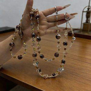 Chaîne de téléphone longue avec perles lumineuses LuxuriousDuty, mains libres, <span class=keywords><strong>portable</strong></span>, anti-perte, cordon - Product Image 1