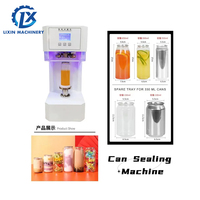 Selladora de latas semiautomática, botella de bebida de plástico PET, máquina de sellado de sellador fijo