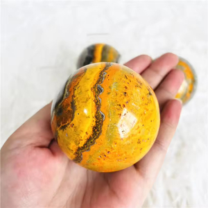 Esfera de Jaspe Abejorro Natural al por Mayor, Bola de Cristal Hecha a Mano para Decoración y Regalos - Product Image 1