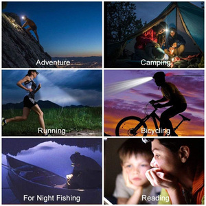 Vente en gros de <span class=keywords><strong>bandeau</strong></span> réglable, lampe frontale à LED, lumière rouge et blanche, lampe frontale à batterie sèche pour le camping et la pêche - Product Image 5