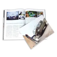 Brosur Kertas Katalog Beraroma Kustom/Buklet/Flyer/Pencetakan Katalog dengan Cap Logo Foil Emas