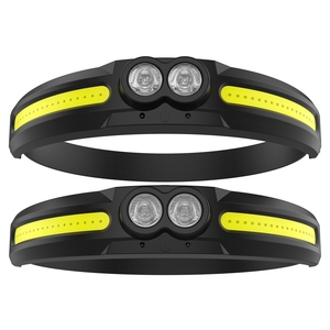 Recargable portátil COB <span class=keywords><strong>Sensor</strong></span> de movimiento faro impermeable correr al aire libre Camping pesca faro - Product Image 1