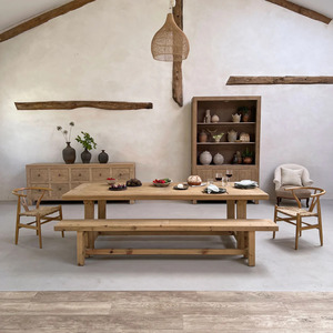 Premium Wooden <b>Dining</b> <b>Table</b> Elegant <b>Dining</b> Furniture Minimalist Style <b>Table</b> for Home Apartment Hotel Restaurant and Hospitality - Product Image 2