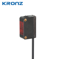 Capteur photoélectrique laser KRONZ avec suppression d'arrière-plan, réglable de 30 à 300 mm, laser rouge 655 nm, IP64, détection d'objets industriels