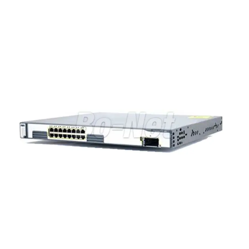 Kullanılan WS-C3750G-16TD-S 3750 serisi 16 x RJ-45 bağlantı noktaları Layer3 yönetilen 1U rafa monte edilebilir Gigabit Ethernet ağ anahtarı