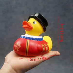 Hàng loạt tùy chỉnh in PVC châu âu phong cách người anh cao su vịt hình bồn tắm đồ chơi với mẫu thiết kế - Product Image 6