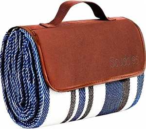 Printed Moisture-Proof <b>Pad</b> <b>Waterproof</b> Outdoor Camping Mat Beach With Leather Strap Aluminum Foil Coating Picnic Blanket - Product Image 1